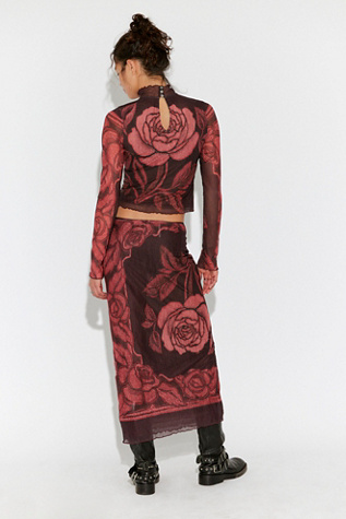 The Shadow Printed Midi Skirt Set - thumbnail 2