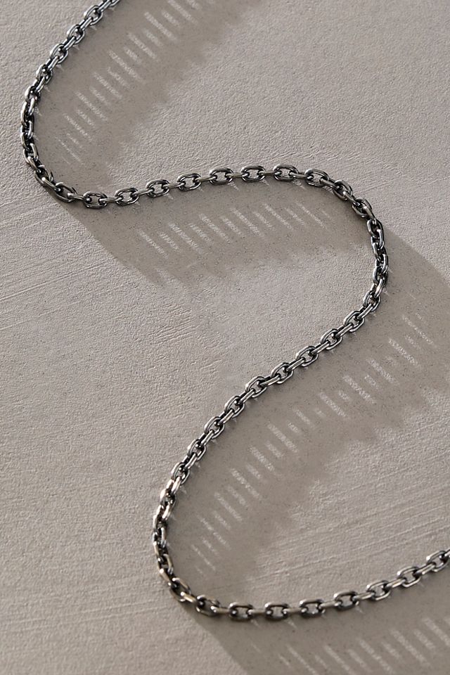 Maura Green Black Rhodium Cable Chain #1