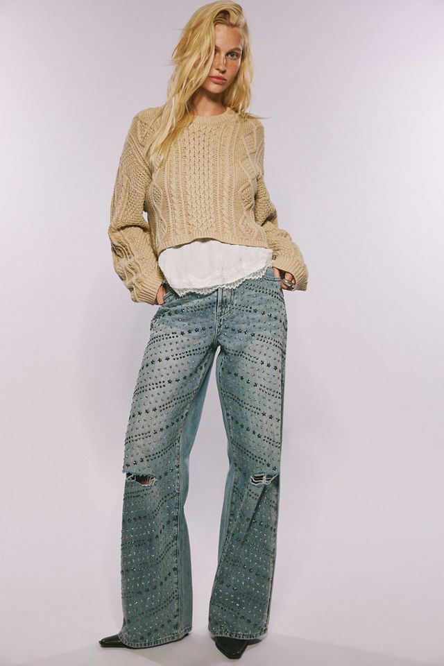 Jeans larges cloutés Jackson OneTeaspoon Exclusifs FP #3
