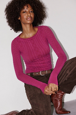 So Soft Seamless Modal Cable Long Sleeve