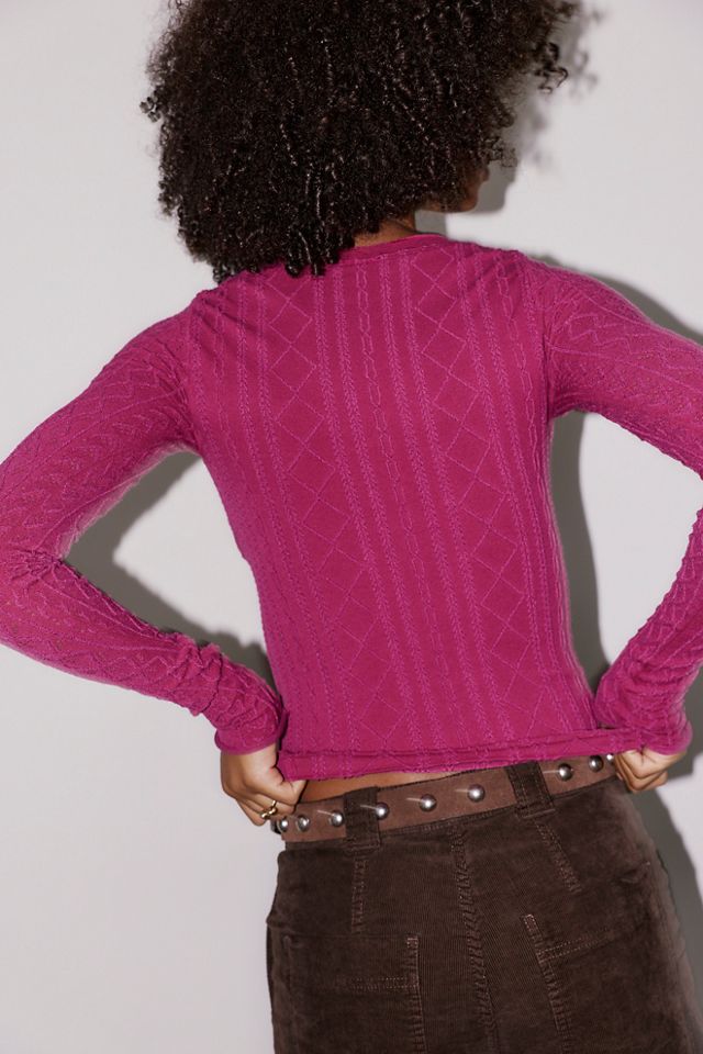 So Soft Seamless Modal Cable Long Sleeve #1