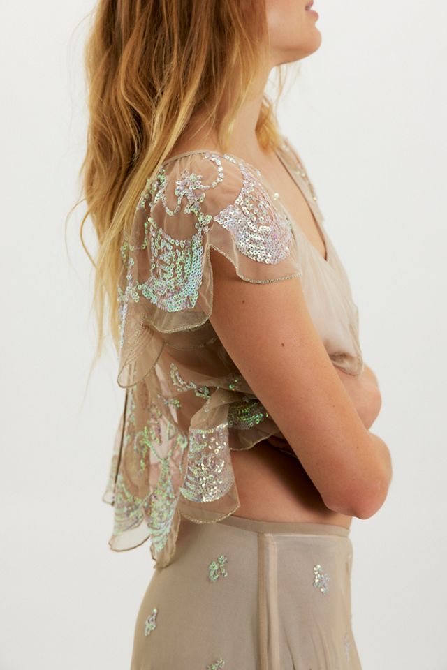 Ciara Shimmer Midi Skirt Set #2