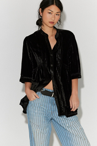 We The Free Velvet Willow Button Down