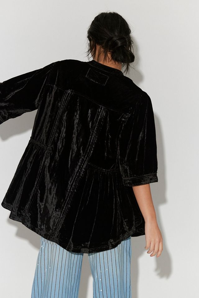 We The Free Velvet Willow Button Down #1