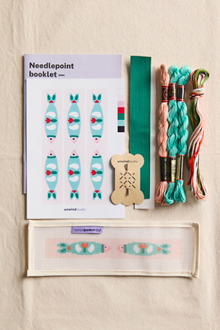 Unwind Studio Sardine Key Fob Needlepoint Kit