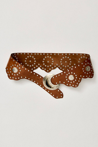 Full Moon Fever Belt by Free People in Brown, Size: S-M/P-M