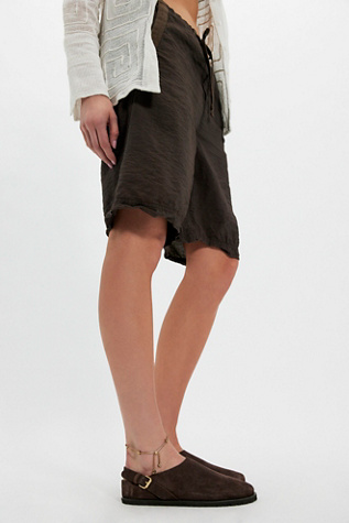 Mia Mules by Silent D at Free People in Chocolate, Size: EU 37