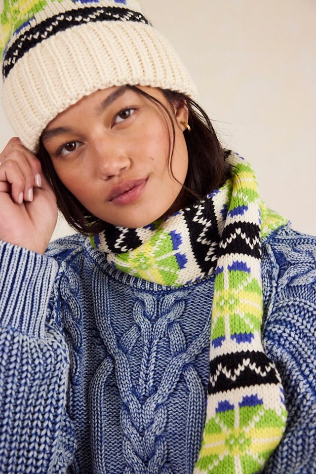 Northern Lights Beanie + Scarf #1