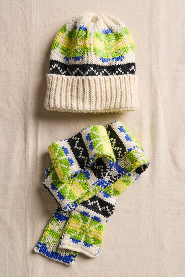 Northern Lights Beanie + Scarf #3