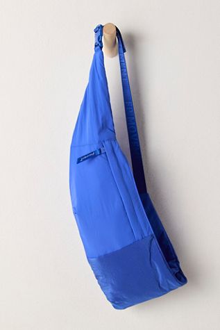 Free People Blue Mesh Sling Bag Free People FP Movement Mini Mesh Sling Bag Blue NEW Double  main image 3
