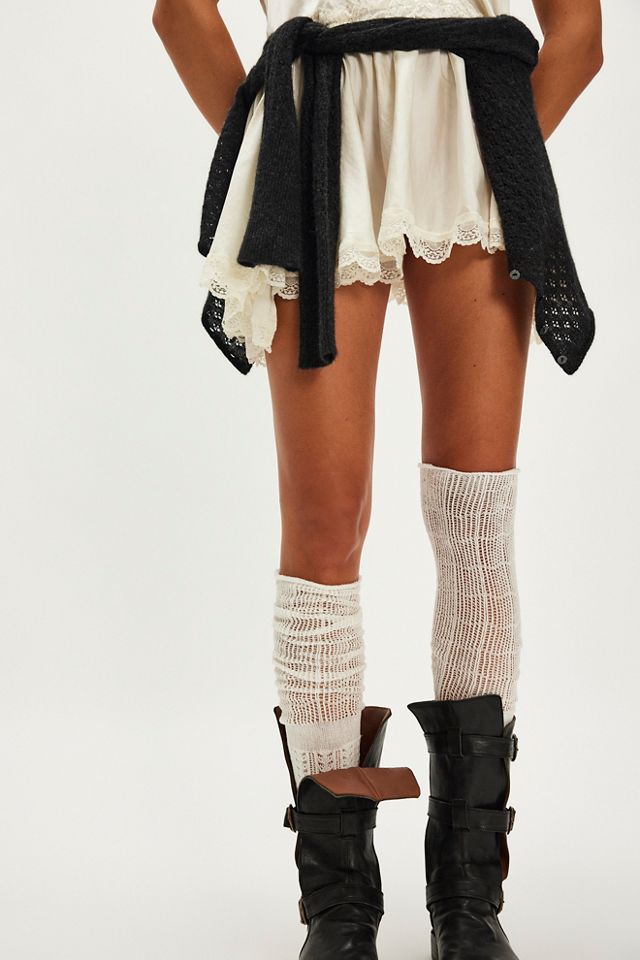 Pointelle Over The Knee Socks