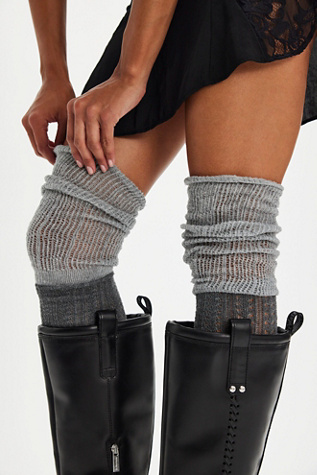 Pointelle Over The Knee Socks