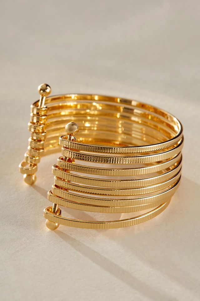 FP x Satya Gold Plated Stacked Cuff #1