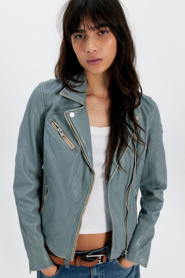 Mauritius Sofia Moto Leather Jacket #3