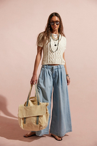 Cordes Canvas Tote at Free People in Natural
