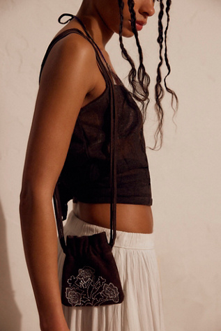 Eden Mini Pouch Bag by Free People in Brown