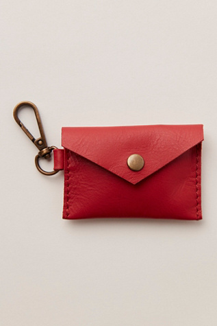 Key To My Heart Bag Charm by Free People in Red