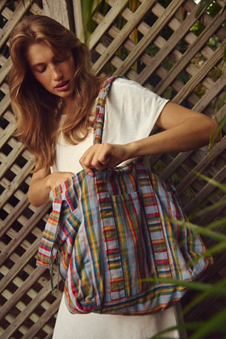 Oksana Multi Print Tote Bag by Free People in Blue