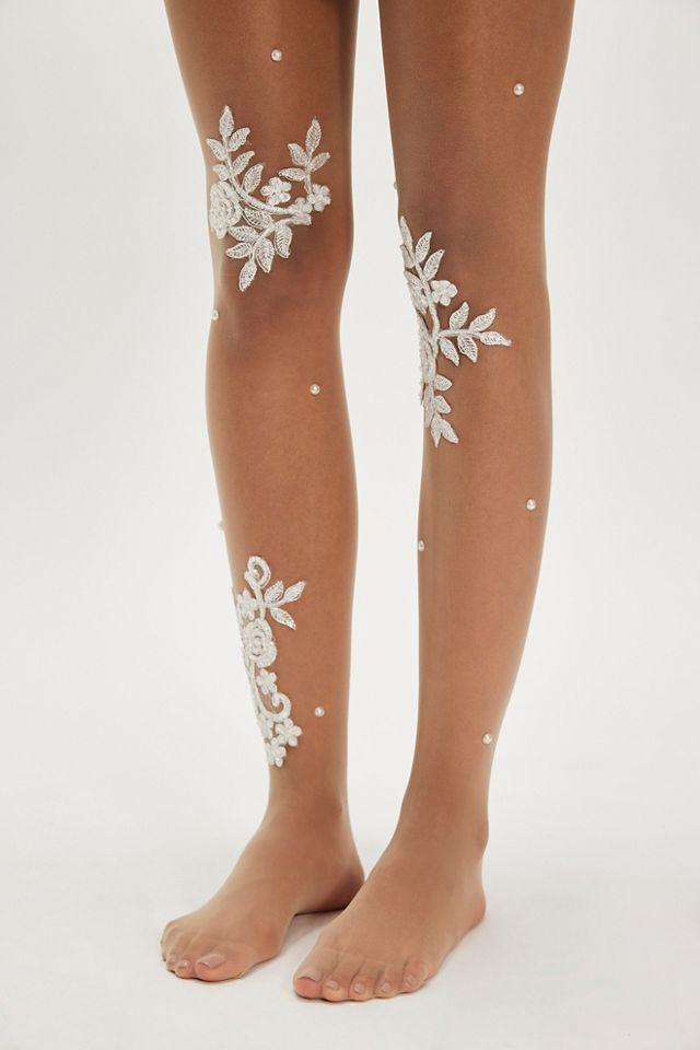 Collants Rose Blanche #1