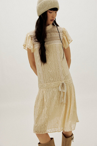 knee length dresses for ladies Anna Sui Black Lace Dress