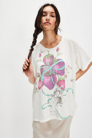 Magnolia Pearl Gather Me Berries Tee at Free People in White