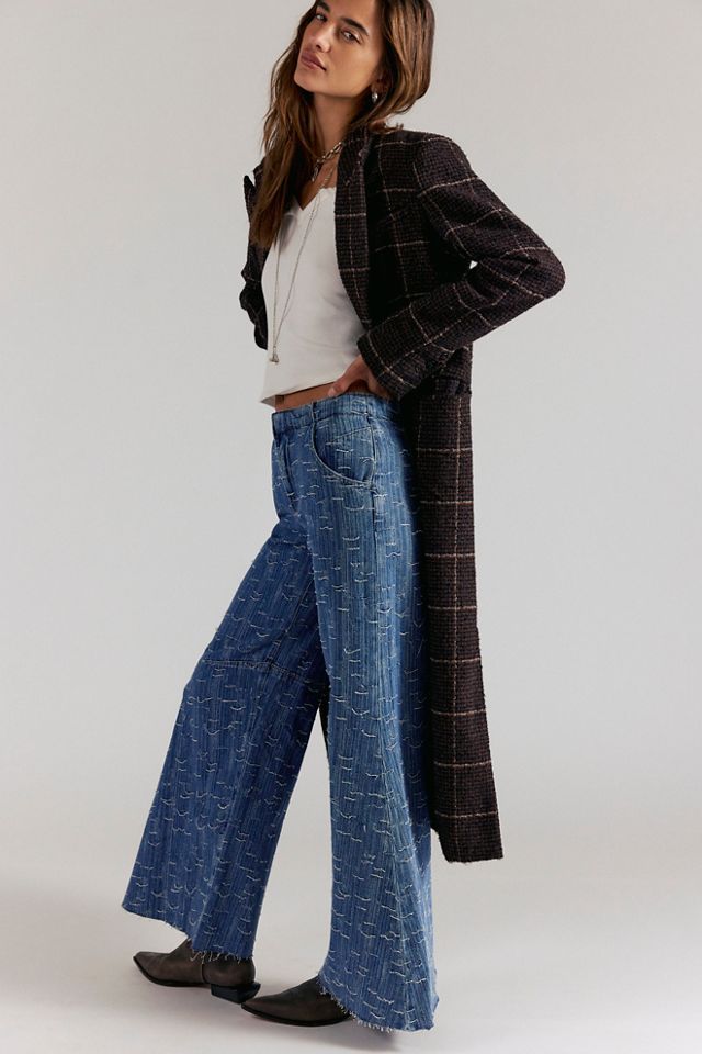 We The Free Front Row Wide-Leg Flare Jeans #3