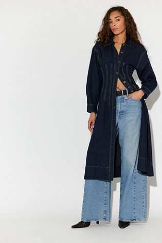 Robe midi en denim Velverie