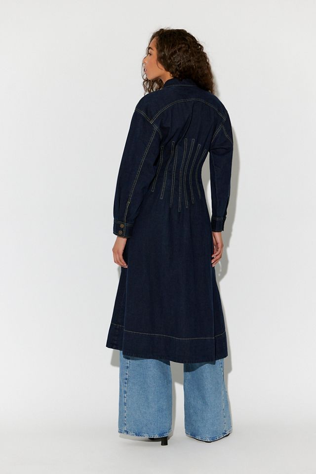 Robe midi en denim Velverie #1