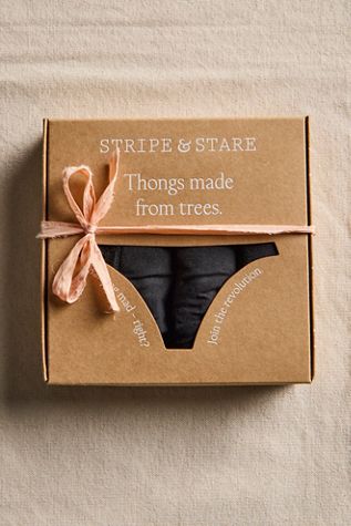 Stripe & Stare Thong Four Pack