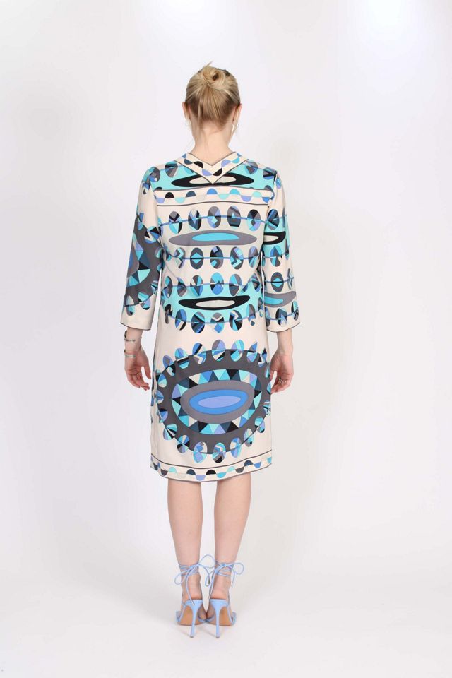 Vintage Emilio Pucci Classic Italian Pop Art Dress Selected By Wolf and Moon Vintage #3