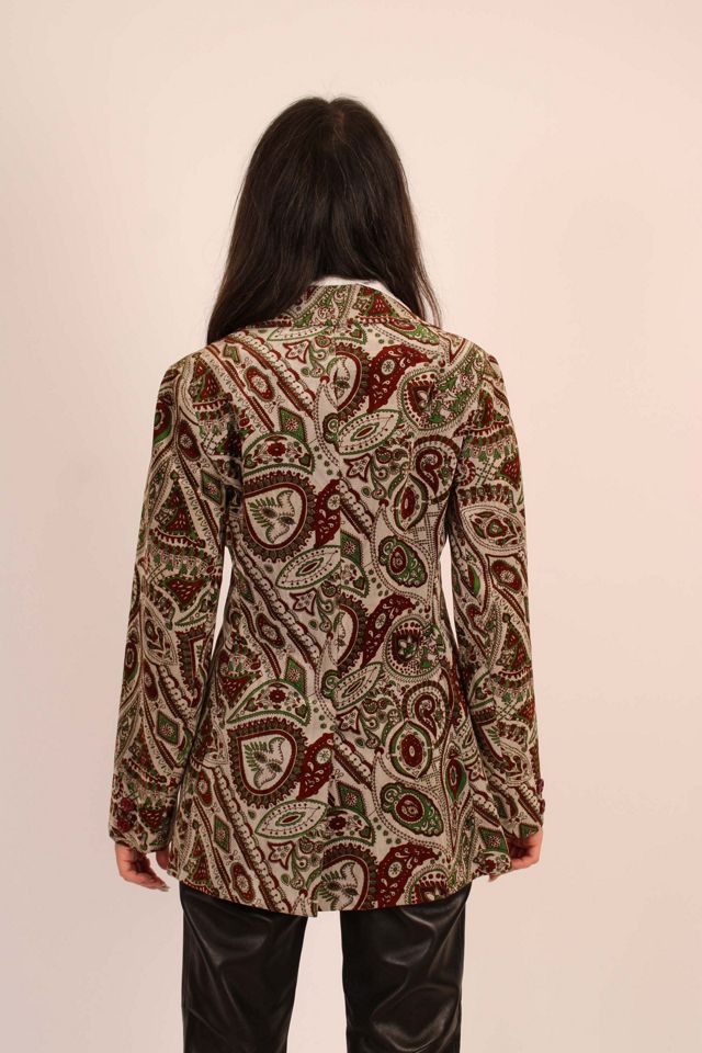 Vintage Velvet Paisley Blazer Selected By Wolf and Moon Vintage #2