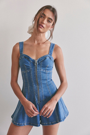 Denim + Jean Rompers | Free People