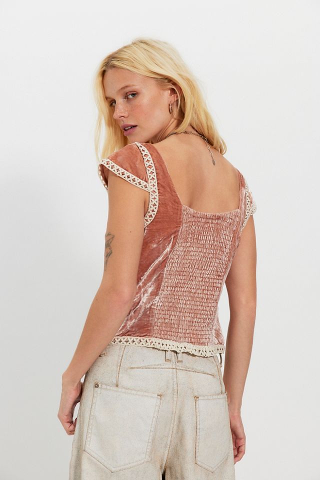 Tyler Velvet Corset Top #1