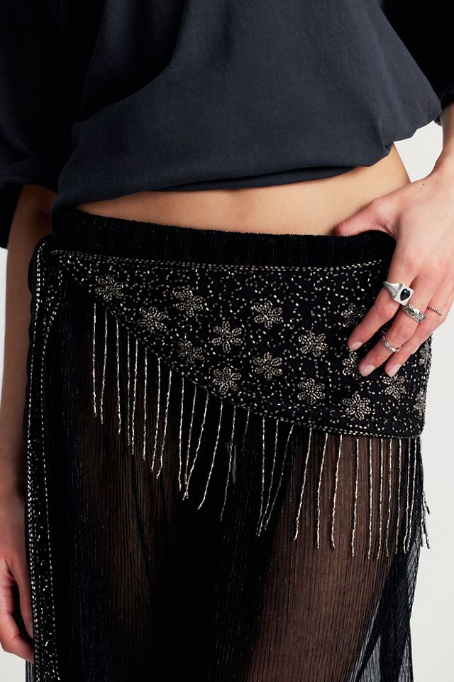 Beaded Blooms Skirt Belt #4