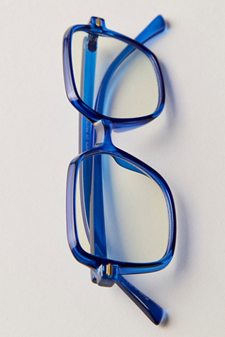 Emmie Light Glasses by Free People in Blue