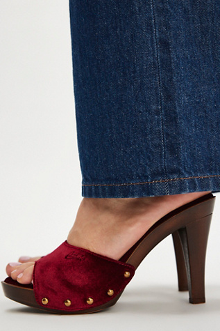 Candies Velvet Clogs