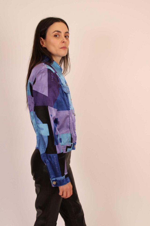 1990s Vintage Ice Jeans Satin Jacket Selected By Wolf and Moon Vintage #2