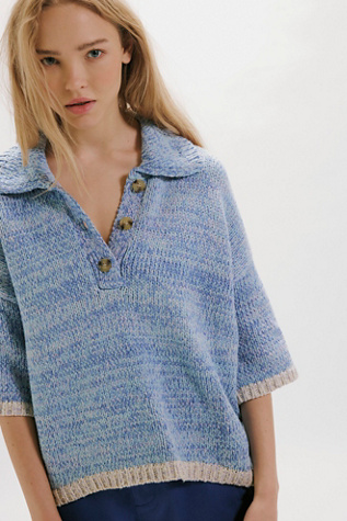 Pull Free People Fair Isle Manches Tricotées - Femme Taille M - Multicolore