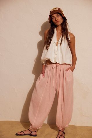 Livin' In It Cotton-Linen Pants | Free People