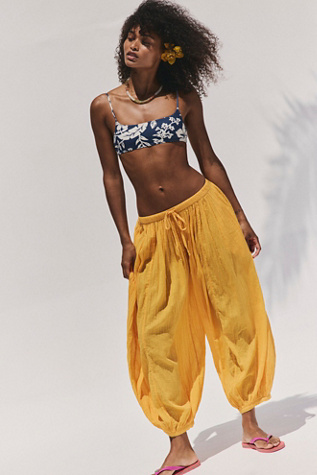Playa Party Balloon Pants by free-est at Free People in Citrus, Size: XS