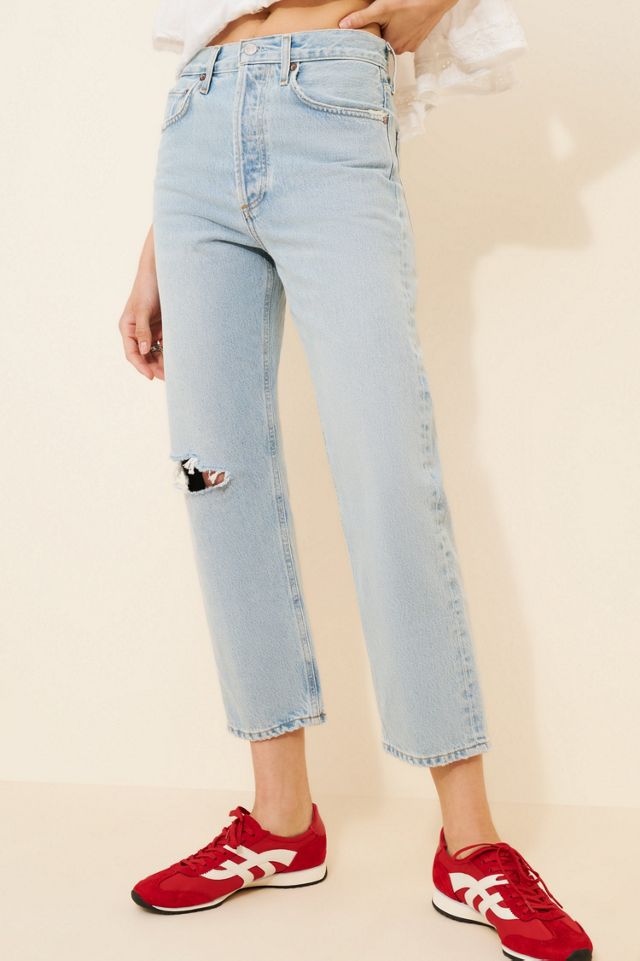 AGOLDE 90's Crop Distressed Jeans #4