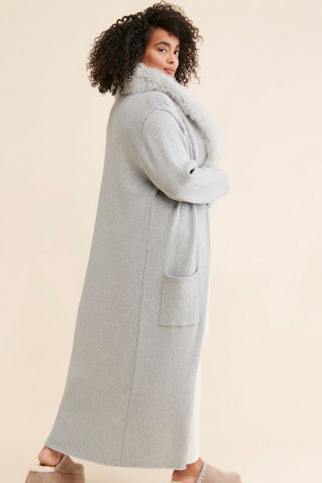 Nuuly X Show Me Your Mumu Lombardi Sparkle Faux Fur Collared Cardigan #1