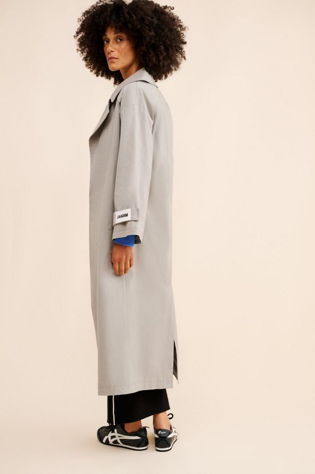 Laagam Oversized Belted Trench Coat #1
