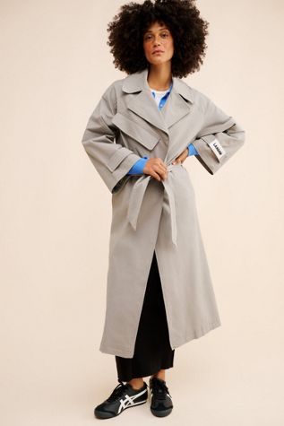 Laagam Oversized Belted Trench Coat