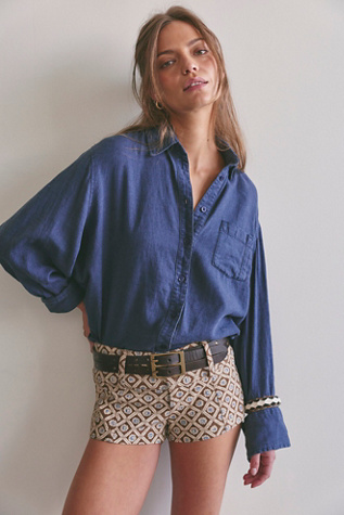 Женские шорты Free People Ana Printed Micro, цвет: Земляной комбинированный — фото 5