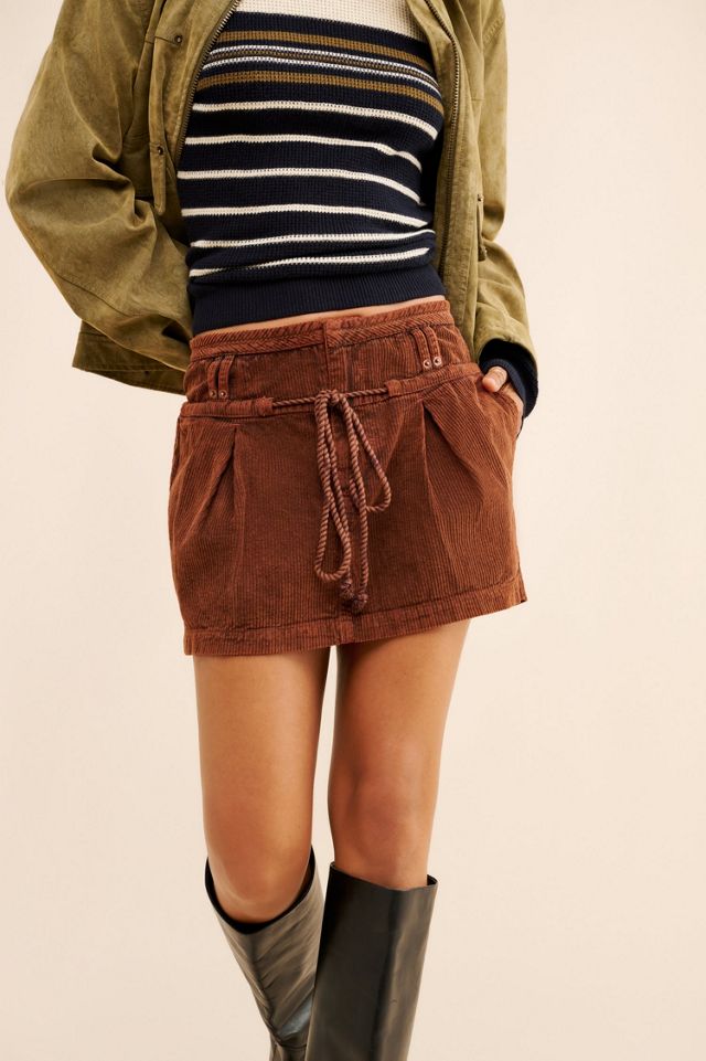 Silver Springs Cord Mini Skirt #2