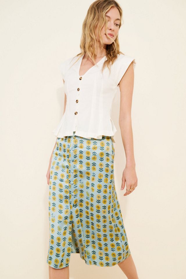 Analise Printed Midi Skirt Secondhand #1