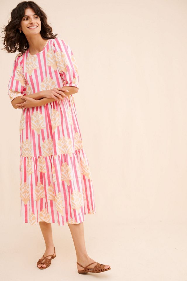 SZ Blockprints Gaia Tiered Midi Dress #3