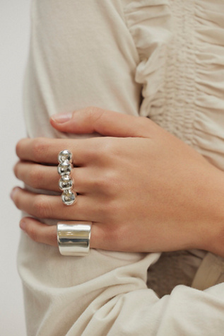 Camille Surault Tuyow T-Shirt Ring at Free People in Silver