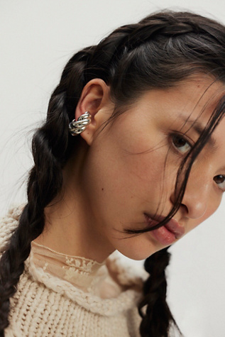 Camille Surault Yowyow Earcuff at Free People in Silver